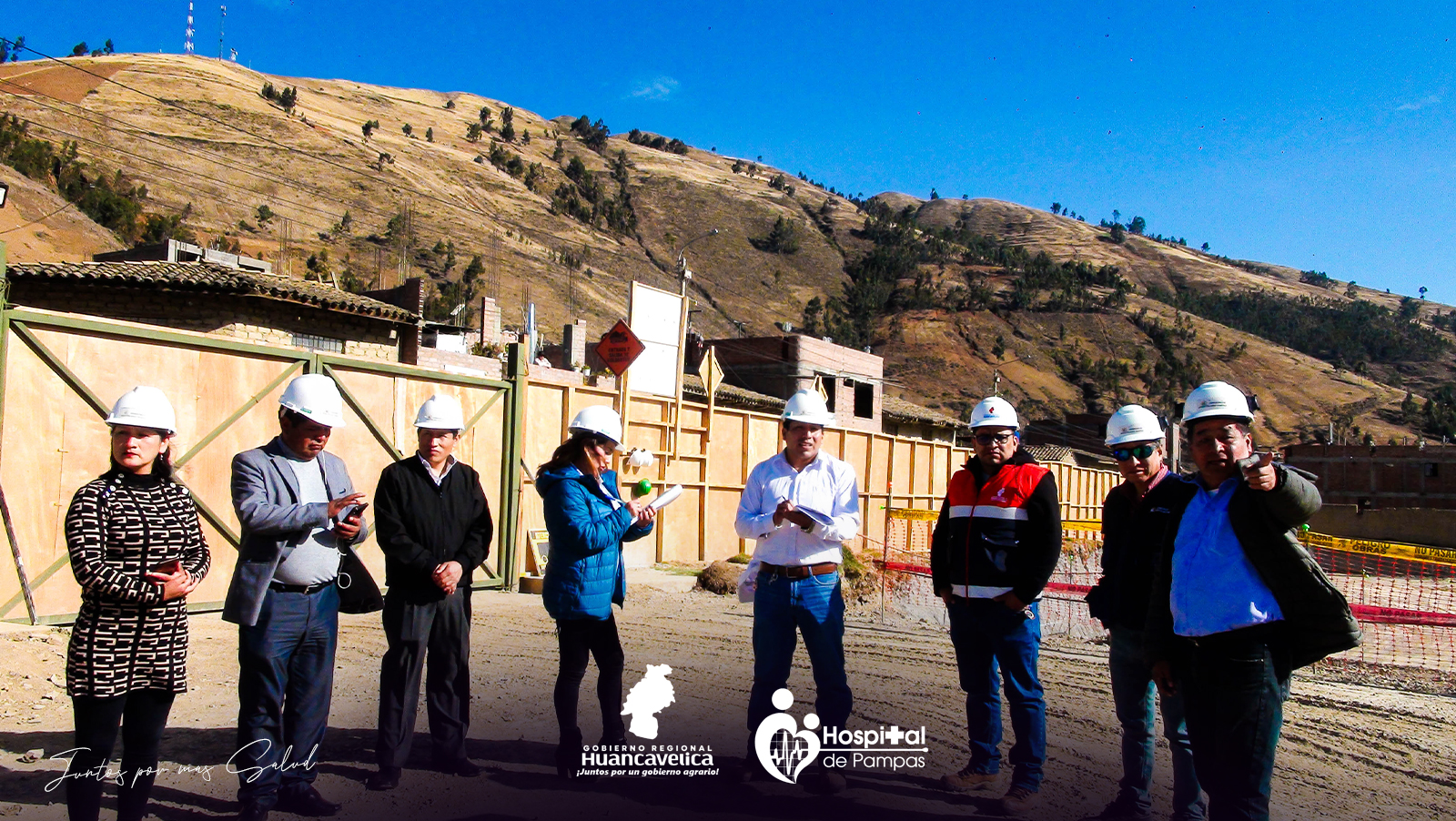 👉CONSEJEROS REALIZAN VISITA INOPINADA DE LA CONSTRUCCIÓN DEL HOSPITAL DE PAMPAS
