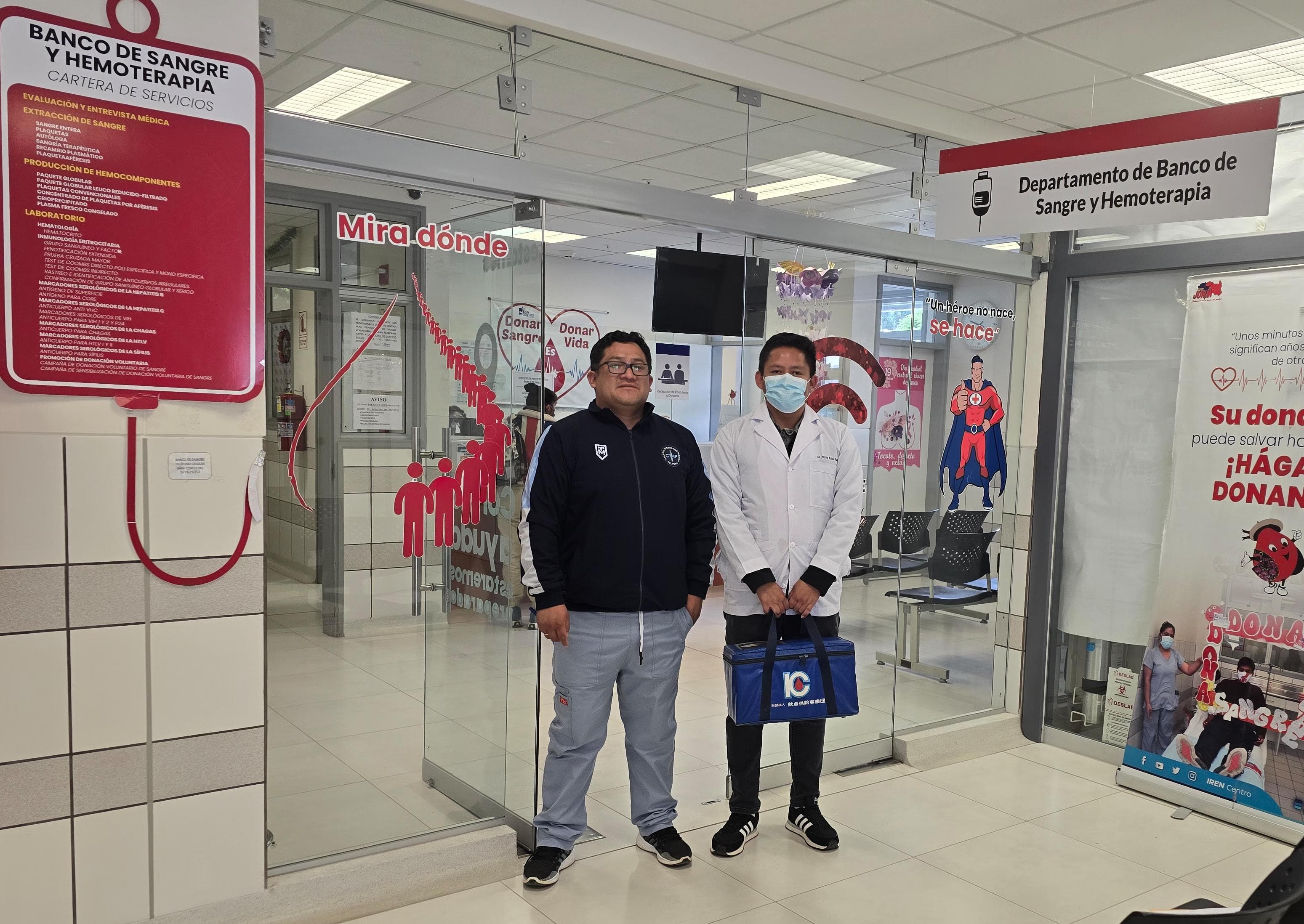 CONVENIO ENTRE EL BANCO DE SANGRE TIPO I-A DEL HOSPITAL II-1 DE PAMPAS TAYACAJA Y EL BANCO DE SANGRE TIPO II DEL IREN CENTRO