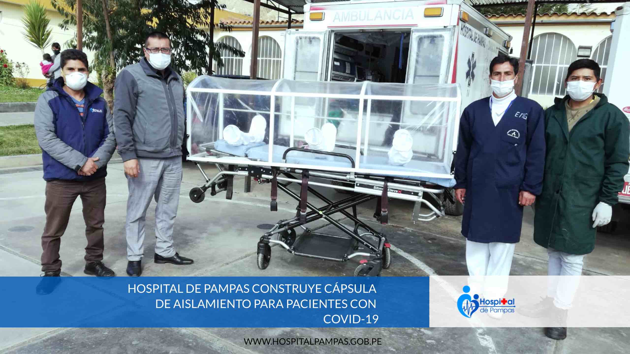 HOSPITAL DE PAMPAS CONSTRUYE CÁPSULA DE AISLAMIENTO PARA PACIENTES CON COVID-19