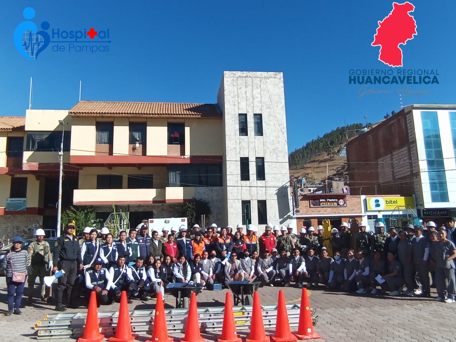 HOSPITAL DE PAMPAS PARTICIPÓ DEL SEGUNDO SIMULACRO NACIONAL MULTIPELIGRO ANTE SISMO 2023