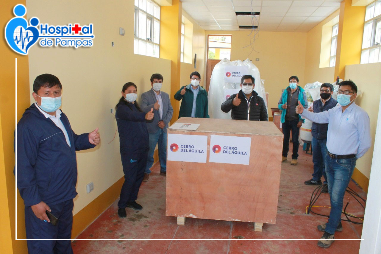HOSPITAL DE PAMPAS RECIBE DONACIÓN DE UNA PLANTA DE OXIGENO