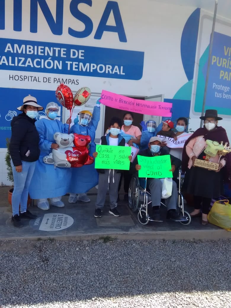 MÁS PACIENTES HOSPITALIZADOS, VIENEN GANANDO LA BATALLA FRENTE AL COVID-19