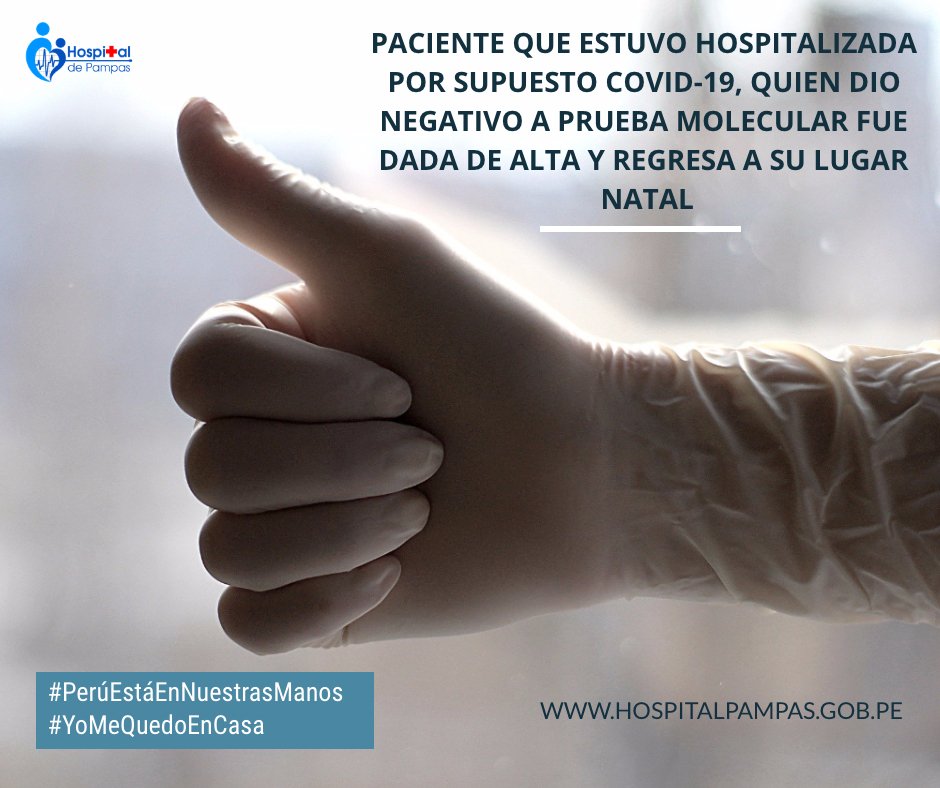 PACIENTE QUE ESTUVO HOSPITALIZADA POR SUPUESTO COVID-19, QUIEN DIO NEGATIVO A PRUEBA MOLECULAR FUE DADA DE ALTA Y REGRESA A SU LUGAR NATAL