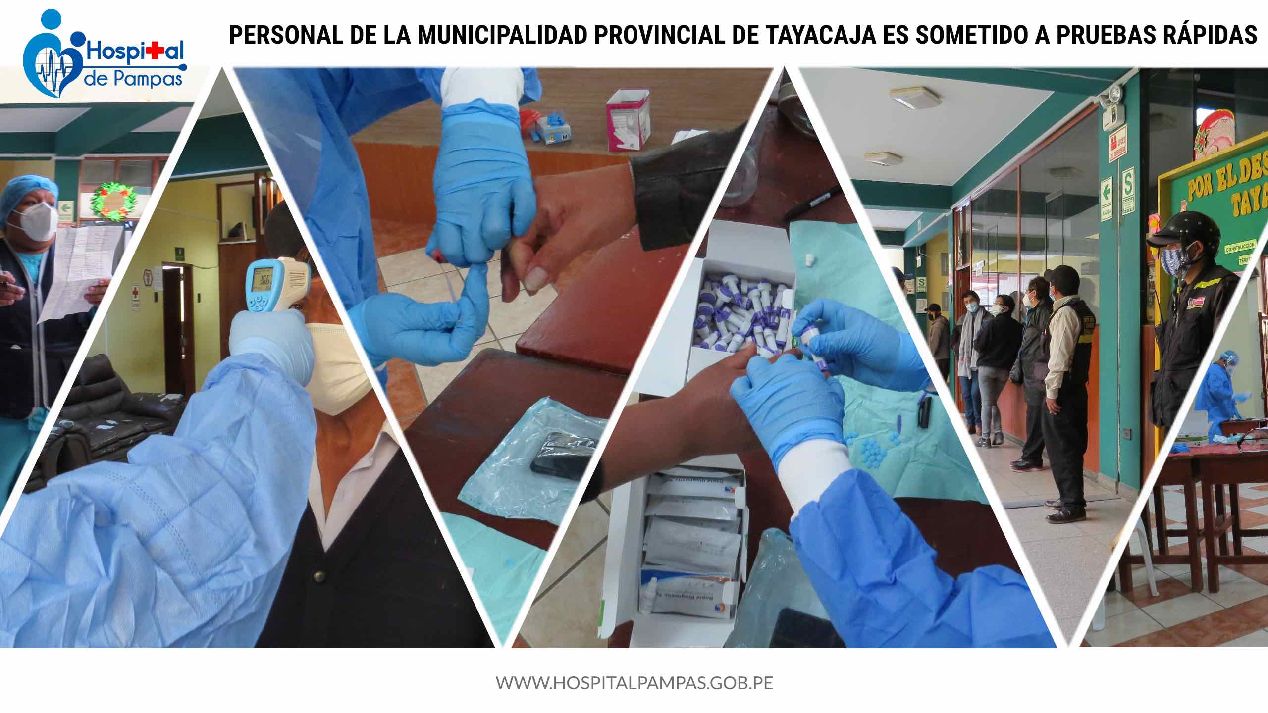 PERSONAL DE LA MUNICIPALIDAD PROVINCIAL DE TAYACAJA ES SOMETIDO A PRUEBAS RÁPIDAS
