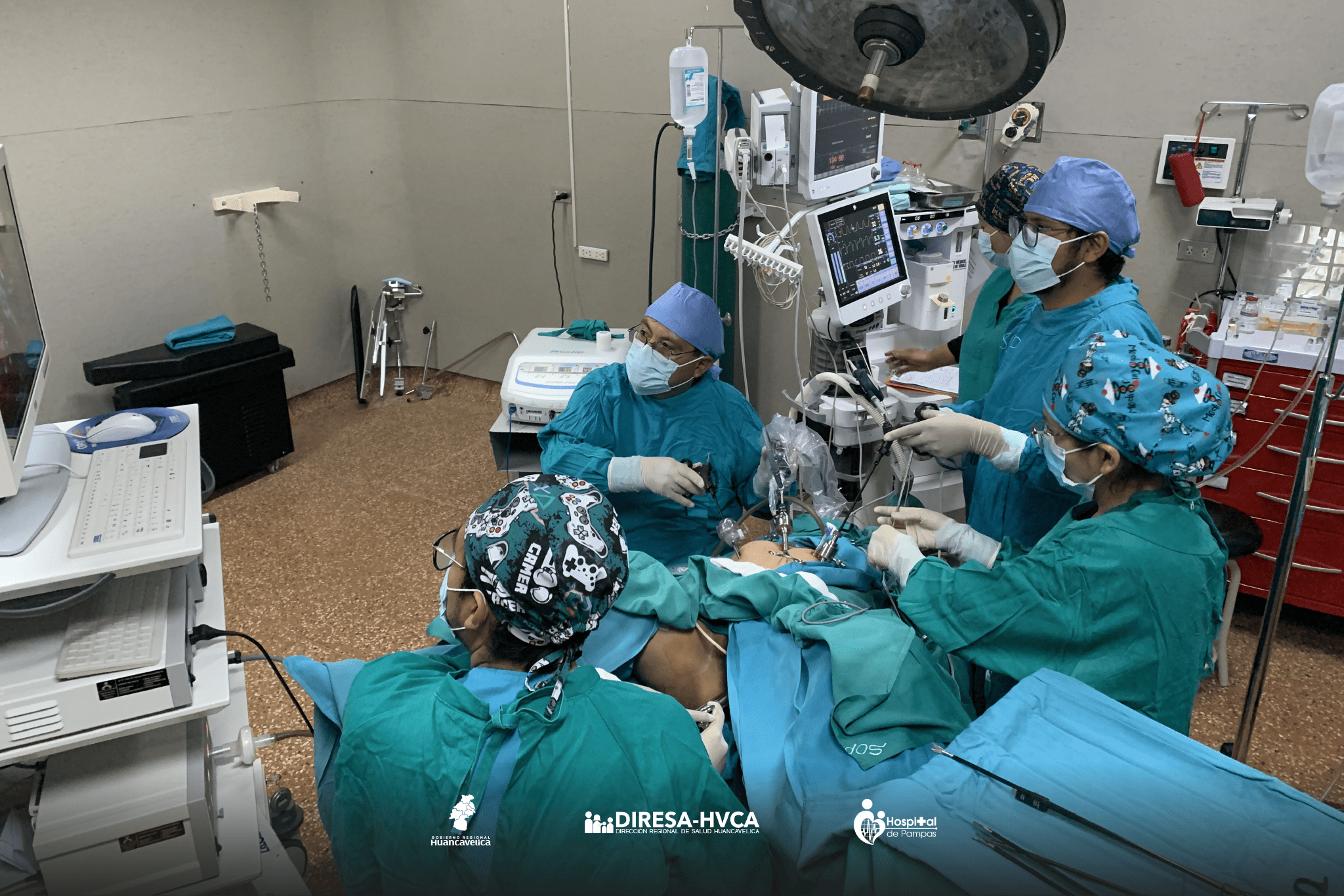 REALIZAN CON ÉXITO LA PRIMERA HISTERECTOMÍA TOTAL LAPAROSCÓPICA EN EL HOSPITAL DE PAMPAS